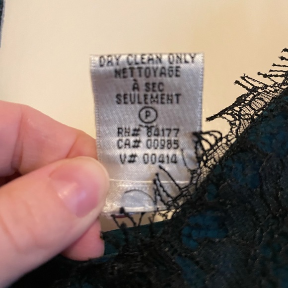 DVF Maire Blue Silk and Lace Slip Dress - Picture 6 of 16